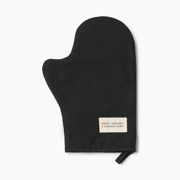 Набор кух. Доляна Душевная кухня цв.черный варежка-прихватка20х28см, прихватка17х17см  фото 2