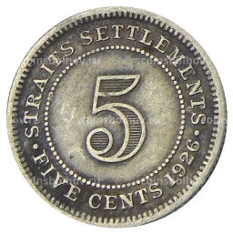 5 центов 1926 года Стрейтс Сетлментс