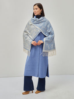 В составе шерсть ! теплый двусторонний палантин - Tantino фото 7