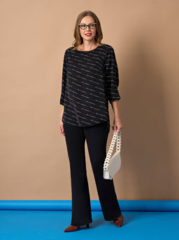 Блузка 0220-1а черный каменный - Aquarell фото 4