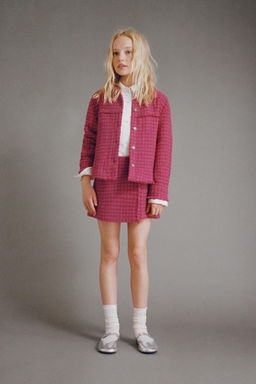 BERMUDA SKORT WITH FRAYED TEXTURE - Zara фото 5