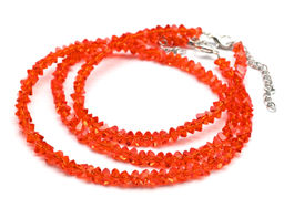 Чокер на шею женский из циркона огранка 4мм цв.зеленый хамелеон, 38см - Радуга камня фото 35