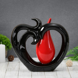 Ваза для цветов «Капля», вензеля, 24.5×23 см, керамика, МИКС