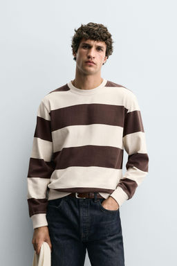 CONTRAST STRIPE SWEATSHIRT - Zara фото 9