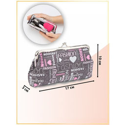 Косметичка на фермуаре, серая