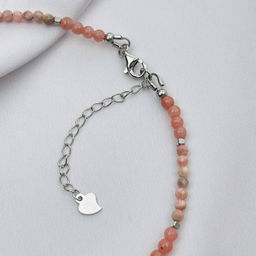 Чокер из Родохрозита с кулоном 38 см +