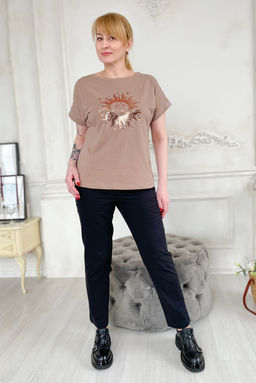 Футболка Rumoda 2195 капучино  фото 3