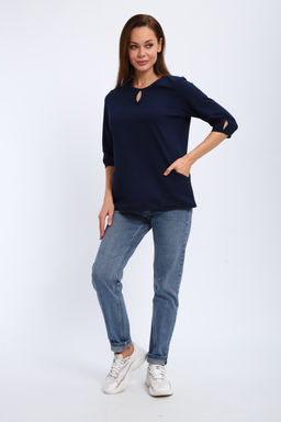 Кофта женская из футера 2-н Анфиса индиго