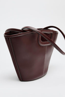 TOPSTITCHED TOTE BAG - Zara фото 3