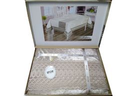 Скатерть EFOR ZALINA S.KAHVE 160x220 прямоугольная (капучино)