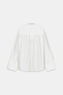 CAMISA BOLSILLO BORDADO ZW COLLECTION / Blanco - Zara фото 12