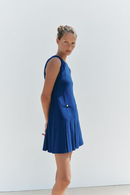 KNIT DRESS WITH BOX PLEATS - Zara фото 13