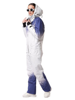 Комбинезон BB-0525 Бело-фиолетовый