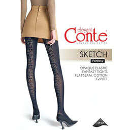 Колготки женские SKETCH Fantasy (24/6) - nero