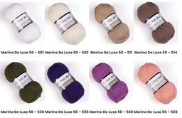 Цена за 5 мотков пряжи Merino de Luxe 50
