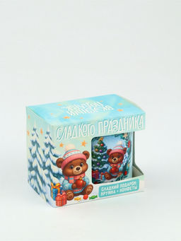 Детский сладкий новогодний подарок Пусть сбудутся мечты: кружка и конфеты, 150 г