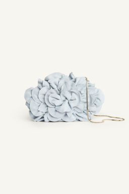 CLUTCH PIEL FLOR LIMITED EDITION / Azul - Zara фото 3