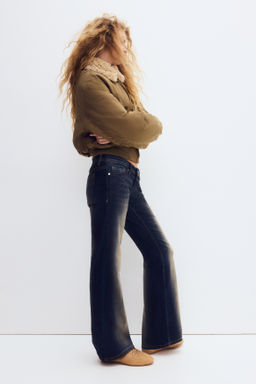 Flared Leg Ultra Low Waist Jeans - H&m фото 9