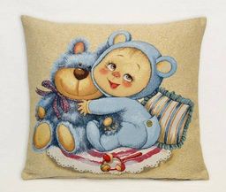 Мамино счастье Медвежонок-гобеленовая наволочка 45х45см - Гобеленглавснаб фото 2