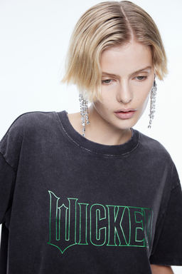 Camiseta boxy con estampado