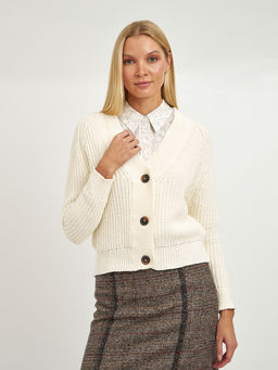 кардиган женский из хлопка на пуговицах - Glenfield фото 6