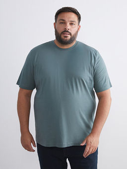 Bisiklet Yaka Penye Erkek Ti??rt