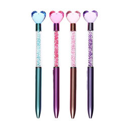 Цена за 48 шт. Ручка-прикол Блеск Сердце, гелевая, МИКС - Simaland фото 2