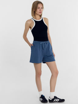 Шорты женские мини в синем цвете деним 332311 - Mark formelle фото 2