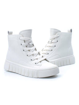 04-YSN2285-2 WHITE Ботинки женские зимние (натуральная и искусственная кожа, шерсть)