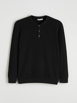 Bisiklet Yaka Erkek Triko Kazak