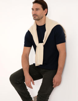 Lacivert Regular Fit %100 Pamuk Bisiklet Yaka Basic T-shirt - Cacharel фото 3