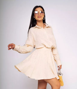 Костюм #БШ2300, бежевый