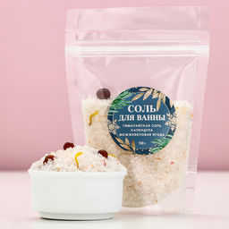 Соль для ванны с календулой и можжевеловой ягодой, 150 г, Чистое счастье