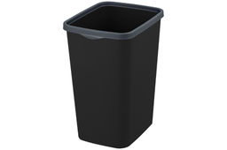 Ведро для мусора с фиксатором 20 л 30*23,2*38,3 см Тандем черный/серый (842278) - Elan gallery фото 3