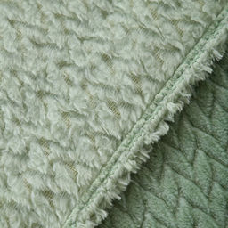 Покрывало Колетта 180х200см, зелёный, велсофт 270г/м, 100% полиэстер - Атра фото 5