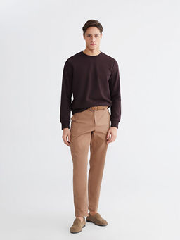 Bisiklet Yaka Erkek Sweatshirt