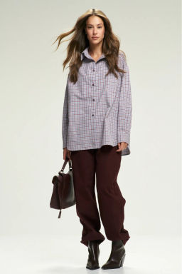 Рубашка Classic в клетку Blue&Wine
