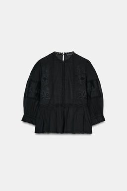 ZW COLLECTION EMBROIDERED SHIRT - Zara фото 10