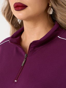 Джемпер 0431-1с сливовый