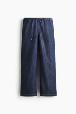 Pantal?n denim con cord?n de ajuste - H&m фото 6