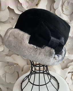 Мишель замша мех.норка Шапка женская (56-58)