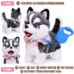 Собака "Дик" (ходит, поет, облизывает, повторяет) в пакете