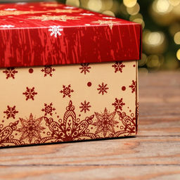 Коробка подарочная новогодняя складная, крышка-дно «Новогодняя ёлка» 30 × 20 × 9 см