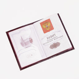 Обложка для паспорта, бордовая