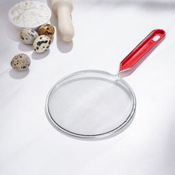Сито для просеивания Доляна «Хозяюшка», d=14 см, красное