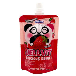 Желе питьевое со вкусом клубники Jellvit Donald Makmur, Индонезия, 70 мл