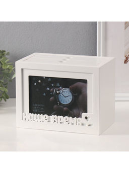 Фотоархив на 96 фото 10?15 см с фоторамкой 10?15 см Наше время, белый, 20?15?12 см