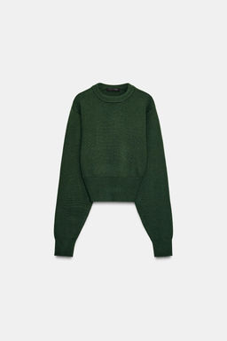 CROPPED PLAIN KNIT JUMPER - Zara фото 3