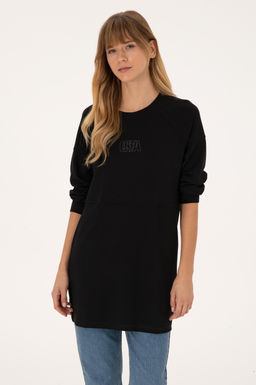 Kad_n Siyah Sweatshirt