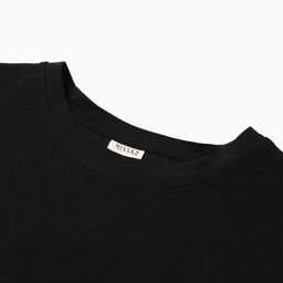 Футболка с кулиской женская MINAKU REGULAR FIT, чёрная, размер 44